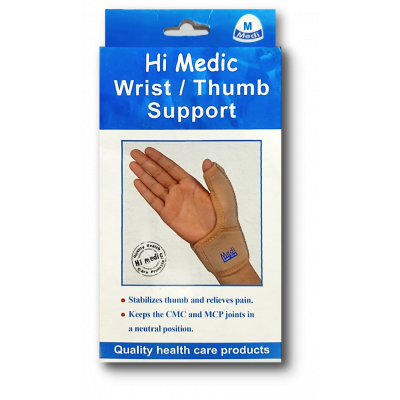 HI MEDIC WRIST THUMB SUPPORT STABILIZE THUMB & RELIEVES PAIN SIZE MEDIUM
